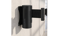 Wall-Mounted Retractable Belt Barrier | Space-Saving, Retractable Belt Barrier with Wall wall bracket, Compact, for Entryways