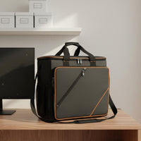 Large Capacity Desktop Computer Carrying Case Trolley Design Rolling Desktop PC Bag Wheels Computer Computer Case Travel Bag Wear-Resistant for Moving