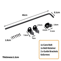 跨境专供栅栏篱笆门闩 12inch 户外门闩 Cane Bolt Gate Drop Rod