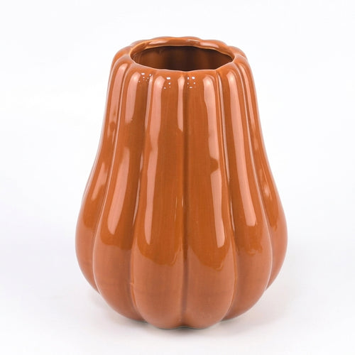 Ceramic Striped Vase, Modern Minimalist Style