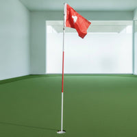3-Section Golf Flag and Cup Set Detachable Golf Flagpole Set High-Visibility Bright for Golfers, Backyard