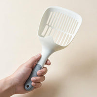 Litter Sifter and Sand Cleaner for Pet Box, PP Material, Flat with Small Holes, Straight Handle for Cat Waste Management