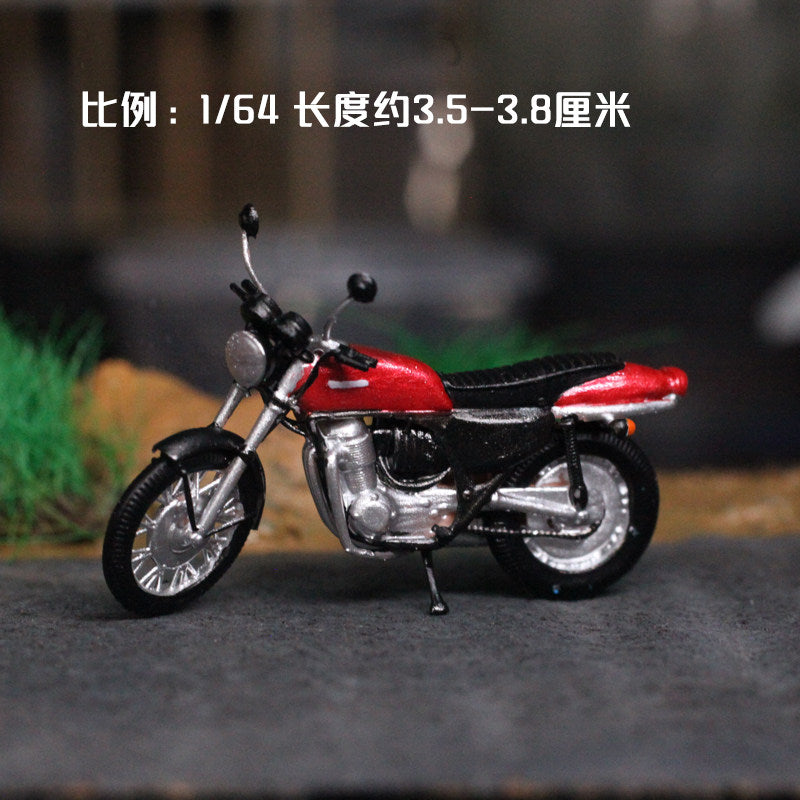 1:64摩托车模型迷你仿真机车模型摆件男孩玩具礼物沙盘场景手办