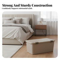 Lidded Storage Bin Under-Bed Fit Lidded Box Set included for Bedroom, Parents