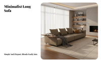 L-Shaped keyboard Key Sofa Minimalist design Sectional Couch Italian Aesthetic Living Room Seating for Families, Hosts, Villa, leisure Area, Office