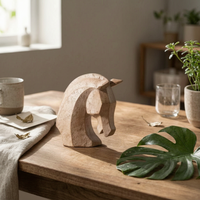 Horse Head Ornament Geometric Horse Head Sculpture Contemporary Decor for Entryway, Bedroom, Living Room