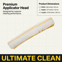 Window Cleaner Long Handle, Cleaning Kit Window Scrubber, Microfiber Window Scrubber Combo, Extendable Window Cleaning Kit