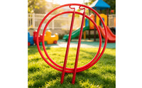 Easy to Install Hoop Toy with Rods Plastic Coordination Training Hoop Cylindrical Fitness Hoop Smooth for Children, Toddlers, Home, Classroom