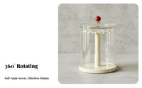 360° Rotating Figure Display Case Dustproof Rotating Display Case Large Capacity Figure Organizer for Collectors, Toy Enthusiasts, Tabletop