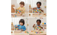 Wooden Shape Sorter with Pegs Educational Shape Matching Toy Box Fine Motor Matching Box for Young Children