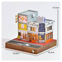 Street Scenery Model Lighted Yakitori Shop Model Paper and Hobby Set