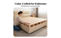 Premium Thick Foldable Wooden Slat lattice Quiet Operation rollable Wooden Bed Slats noiseless Mattress Support robust Duty for Students, Homeowners, Renters, on Floor, Guest Room