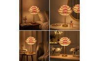 Elegant Rose Lamp Decorative Flower Lamp Romantic Warm Glow for Bedroom, Nightstand, Wedding