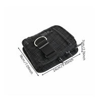 BCD Side Pouch Strong PVC Dive Belt Bag Stainless Steel D Loop for Divers