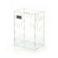 Reptile Enclosure with Rotating Lock Clear Acrylic Reptile Enclosure Flat-Pack