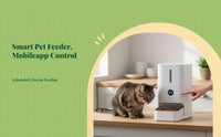 App-controlled auto pet feeder