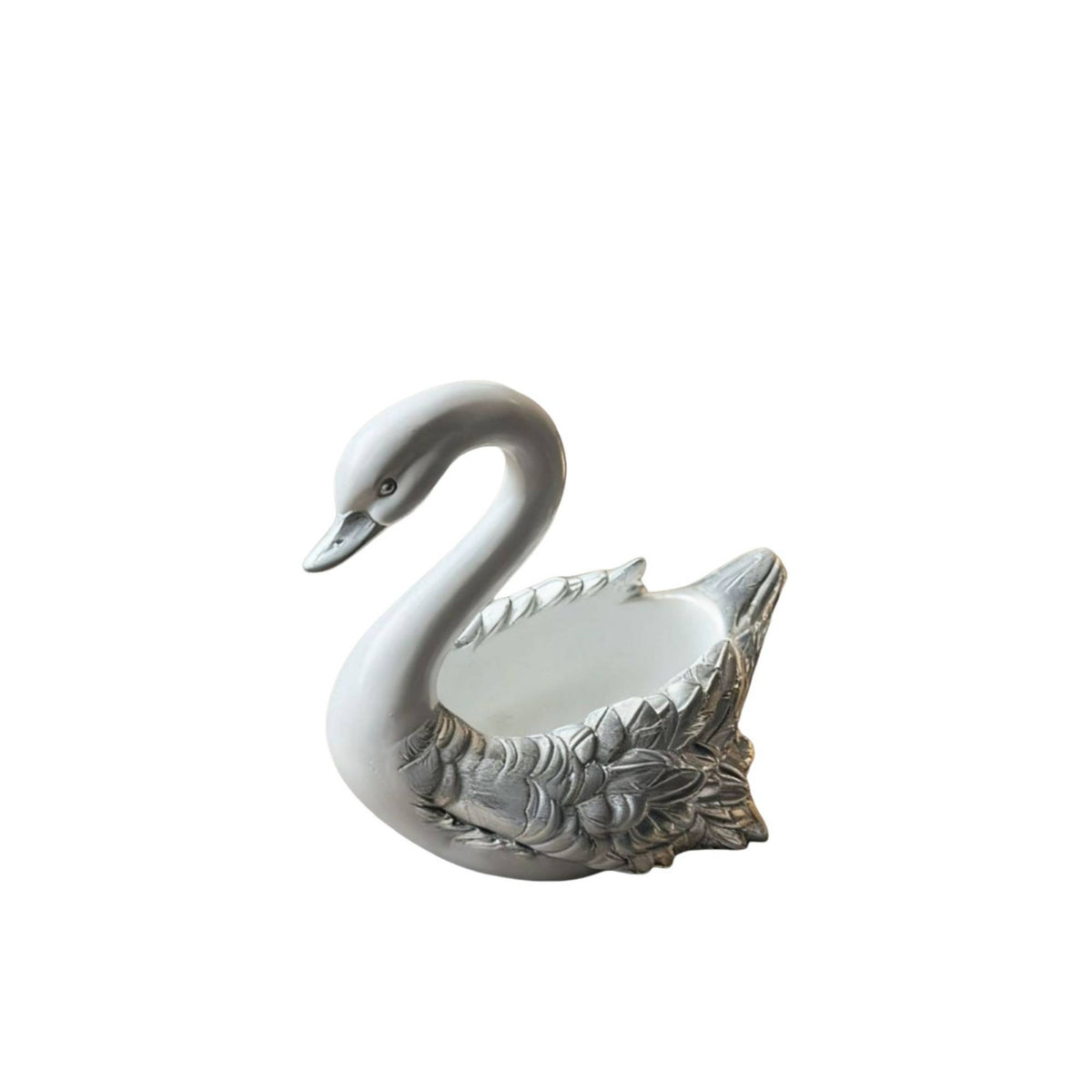 Swan Decorative Bowl Decorative Ornament Compact Sculpture for Vanity