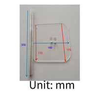 Transparent Baffle Support Dustproof Industrial Equipment Sturdy for Factory
