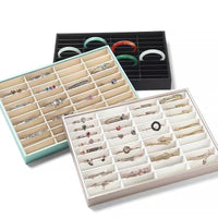 Bracelet Tray Display Grid 40 Position Jade Bracelet Storage Box Bracelet Display Stand Prop
