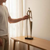 Abstract Human Figure Unique Design Modern Art Statue Artisanal for Bookshelf