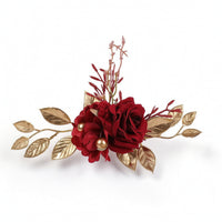 Red Rose Cake Topper Artificial Rose Cake Topper Elegant for Wedding Cakes
