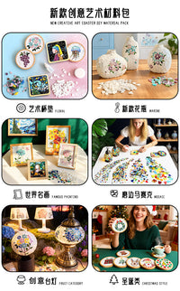 Mosaic Vase DIY Craft Kit for Children's Day, Parent-Child Creative Educational Toy