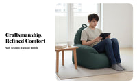 Multi-Person Lounger Japanese Unwindsign Bean Bag Chair Relaxed Lounging Oversized for Partners, Young Adults, Balcony