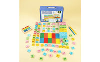 200 Pieces Early Math Tile Game Wood Number Tile Game Tiles Counting Skills Number Match Dominoes for Preschool, Classroom
