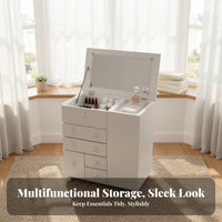 Rolling Vanity Organizer Compartmentalized Design Rolling Makeup Cart for Women