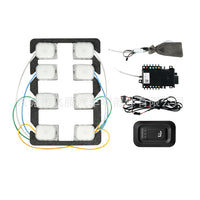 8-Point Pneumatic Massage System for Car Seats with TPU Air Bags, Quiet Aviation Seat Modification Accessory