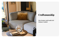 Tofu Block Sofa Nordic Aesthetic Living Room Furniture Minimalist design Lowstance for Families, Homeowners, Home leisure