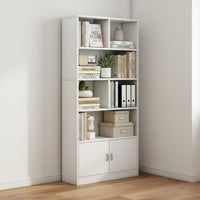 Living Room Divider Shelf Multi-compartment Storage Unit Freestanding Display Cabinet Bookcase Open-concept Shelving Suitable for Adults Bedroom Study Home Organization