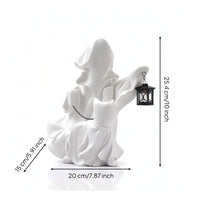 Specter Statue with Lantern Specter Statue Operated Display Piece for Mantel