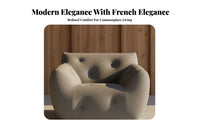 Caterpillar Floor Sofa French Style Caterpillar Couch Plush Comfort Low-Profile for Adults, Students, Living Room