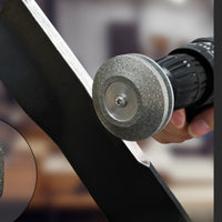 Diamond Lawn Mower Blade Grinder Abrasive Mower Blade Grinder Easy to Use Grinding Stone with Shank Sturdy for Gardeners, DIYers, Workshop, Garage