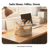 Foldable Organizer Box exposed-top Top Design Foldable container with Divider Stackable
