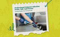 Exhaust Gas Diagnostic Probe, High-Accuracy Collection Tube, Compression-Ignition petrol Vehicle Test, Extended Handle