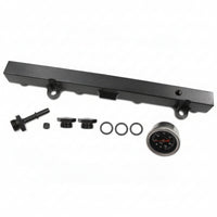 Petrol Rail with Gauge and Fittings High-Performance Petrol Rail with Fittings Direct Bolt-on for Builders, Engine Bay