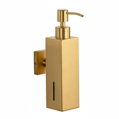 Wall Mounted Soap Dispenser Manual Hand Soap Pump Stainless Steel Pump Bottle for Office, Kitchen