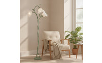 Floor Lamp with Flower Shades Adjustable 3-Head Floor Lamp Decorative for Living Room