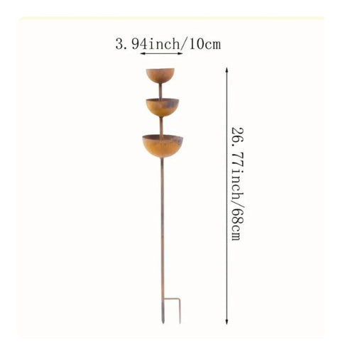 Bird Water Station Outdoor Garden Stake Feeder Weather-Resistant for Yard
