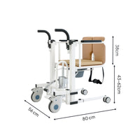 Lifting Nursing Chair Removable Tray Mobility Aid Foldable Footrest for Hospital