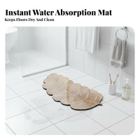 Absorbent Floor mat fast-drying Bath Rug Non-Slip Bottom for Laundry Room, Seniors