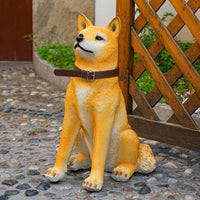 Lifelike Akita Dog Floor Decoration
