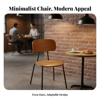Armless Dining Chair Nordic Design Schoolhouse Chair Easy to Clean