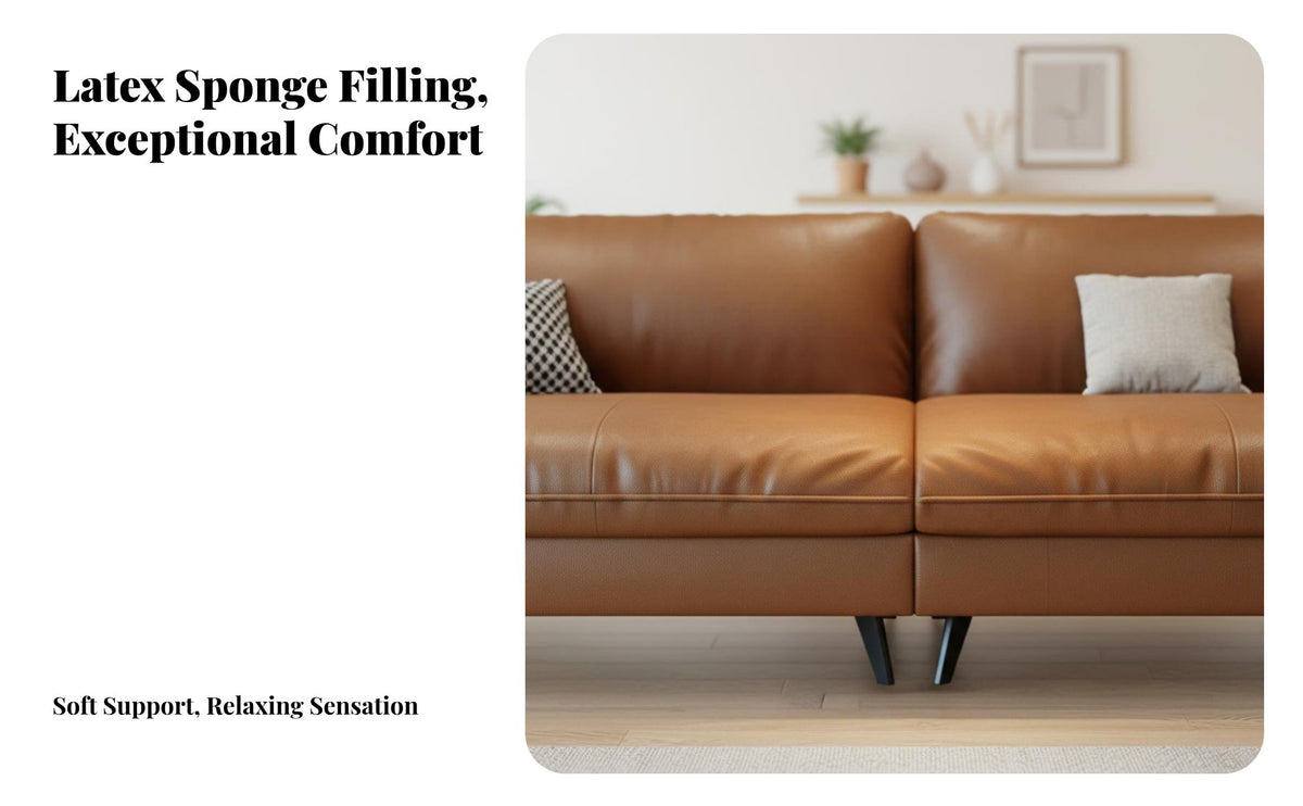 3-Seater Linear Sofa Minimalist Design 3-Seater Couch Performance Textile Living Room Seating for Families, Homeowners, Lounge Area, Bedroom
