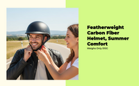 Carbon fiber open-face helmet