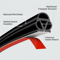 Car Door Seal Strip, Heavy Duty Car Door Rubber Seal, 14mm Thick Vehicle Door Seal, Truck Door Seal  - Image 5