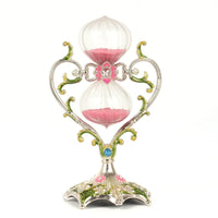 Hourglass with Heart Frame Tabletop Hour Glass Decorative for Reading Corner