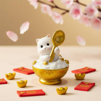 Decorative Feline Figurine Cute Feline Figurine Lightweight